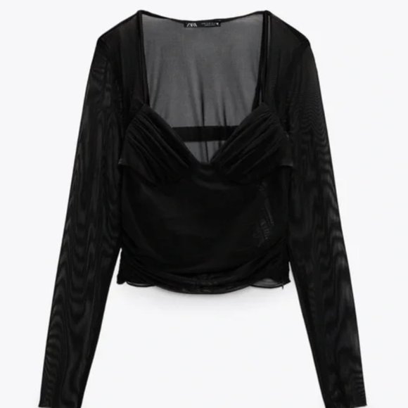 ZARA SEXY CROPPED TOPS SIZE S - Picture 4 of 7